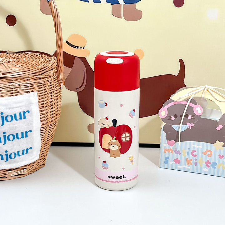 Ladies thermos bottle with playful animal design Kalsten