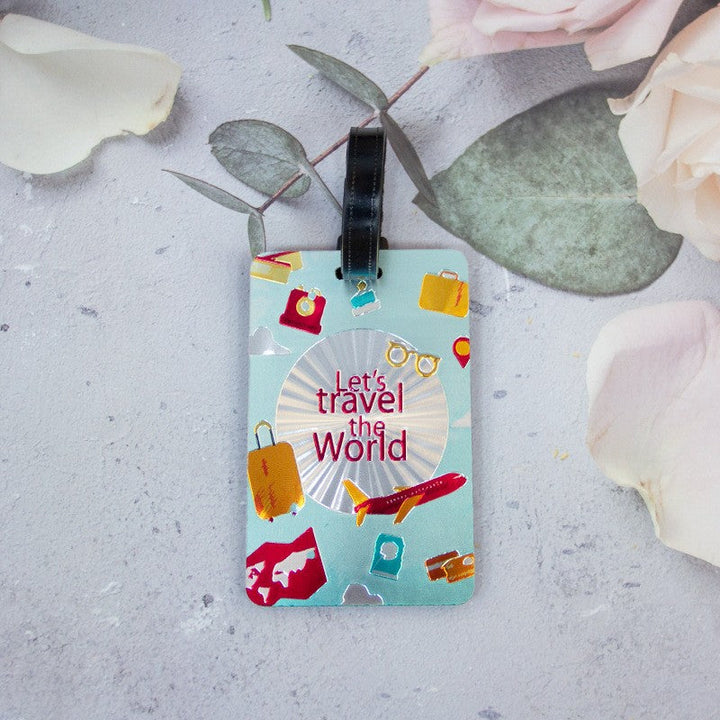 Whimsical Heart Balloon Luggage Tag Kalsten