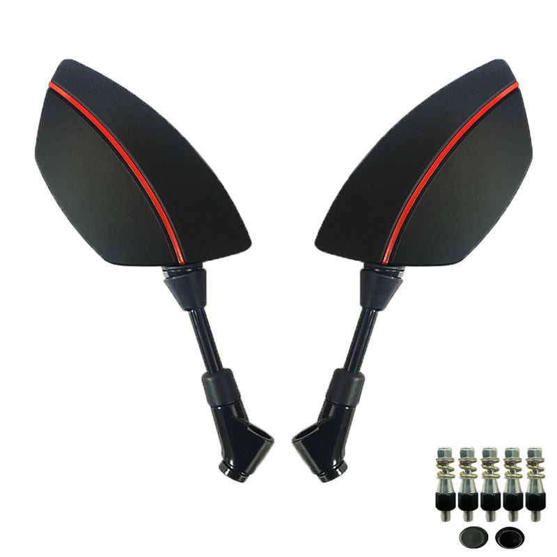 Motorcycle Mirror Set with Aerodynamic Design and High Stability Kalsten