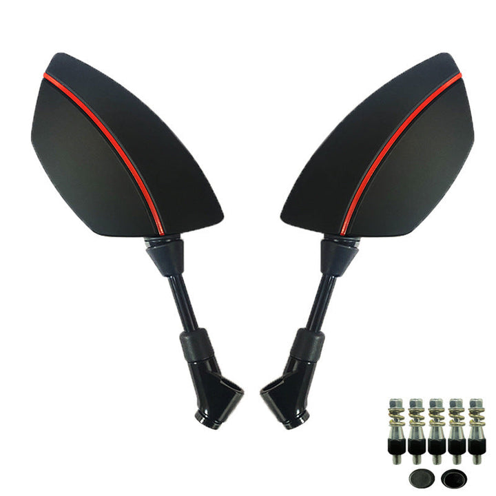 Motorcycle Mirror Set with Aerodynamic Design and High Stability Kalsten