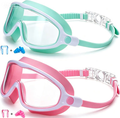 Swim protection goggles with adjustable nose piece and anti-fog technology Kalsten