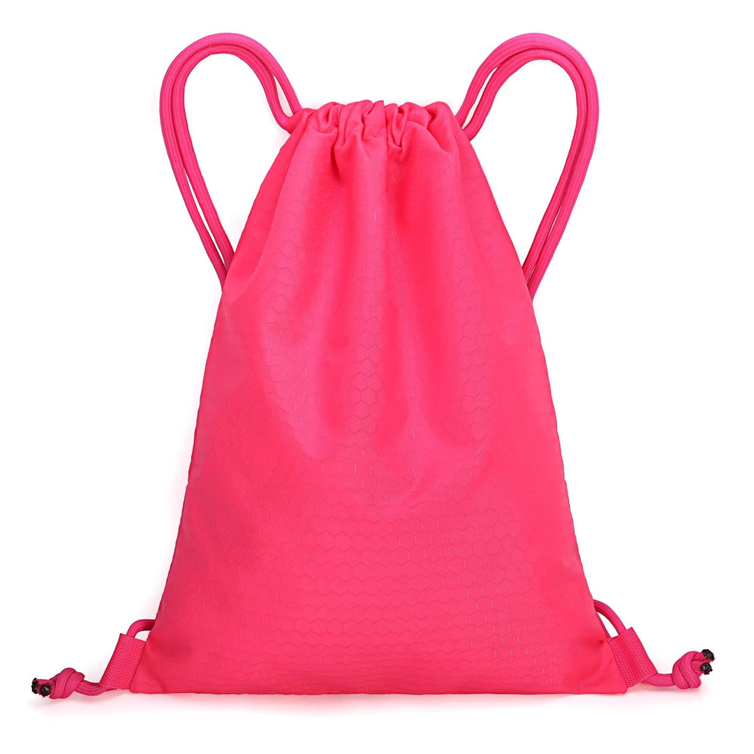 Honeycomb Texture Drawstring Backpack Kalsten
