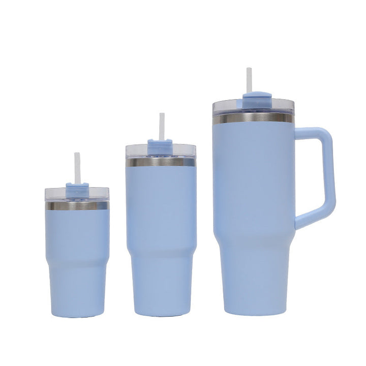 Women's Thermo Drinking Cup with Ergonomic Handle and Practical Straw Kalsten