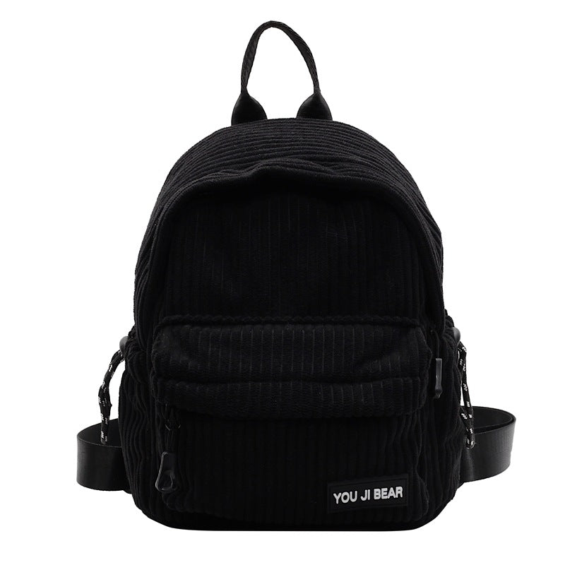 Corduroy Compact School Backpack Kalsten