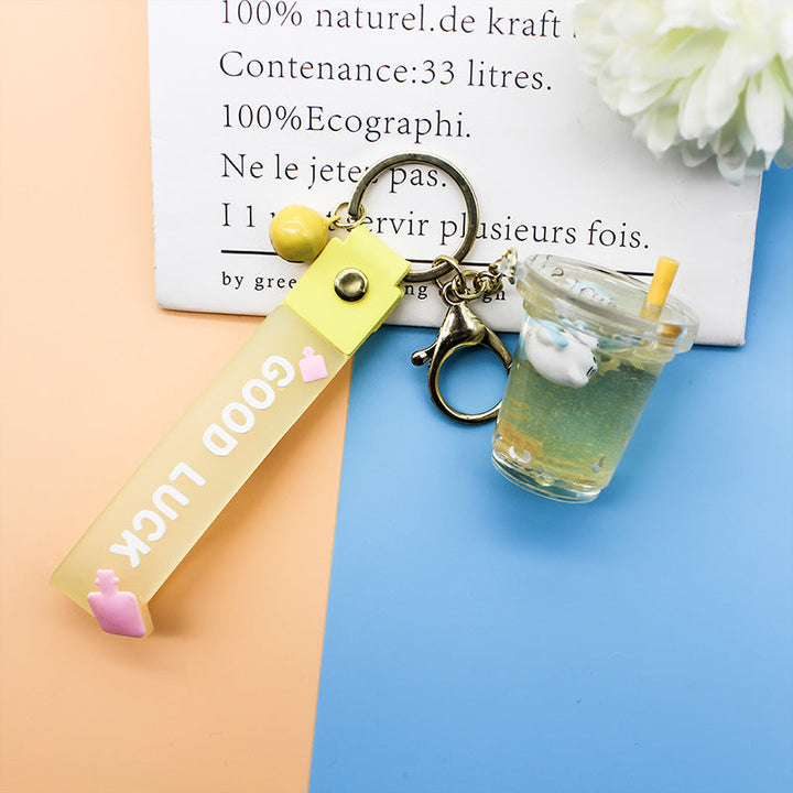 Unisex keychain with decorative cocktail design Kalsten