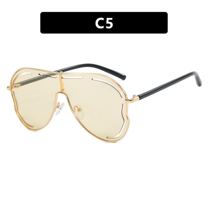 Ladies luxurious pilot sunglasses with modern frame Kalsten