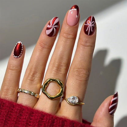 Gradient Style Press-On Nails with Closure Kit Acalora