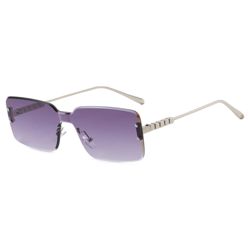 Women's modern rectangular sunglasses with stylish metal frame Kalsten