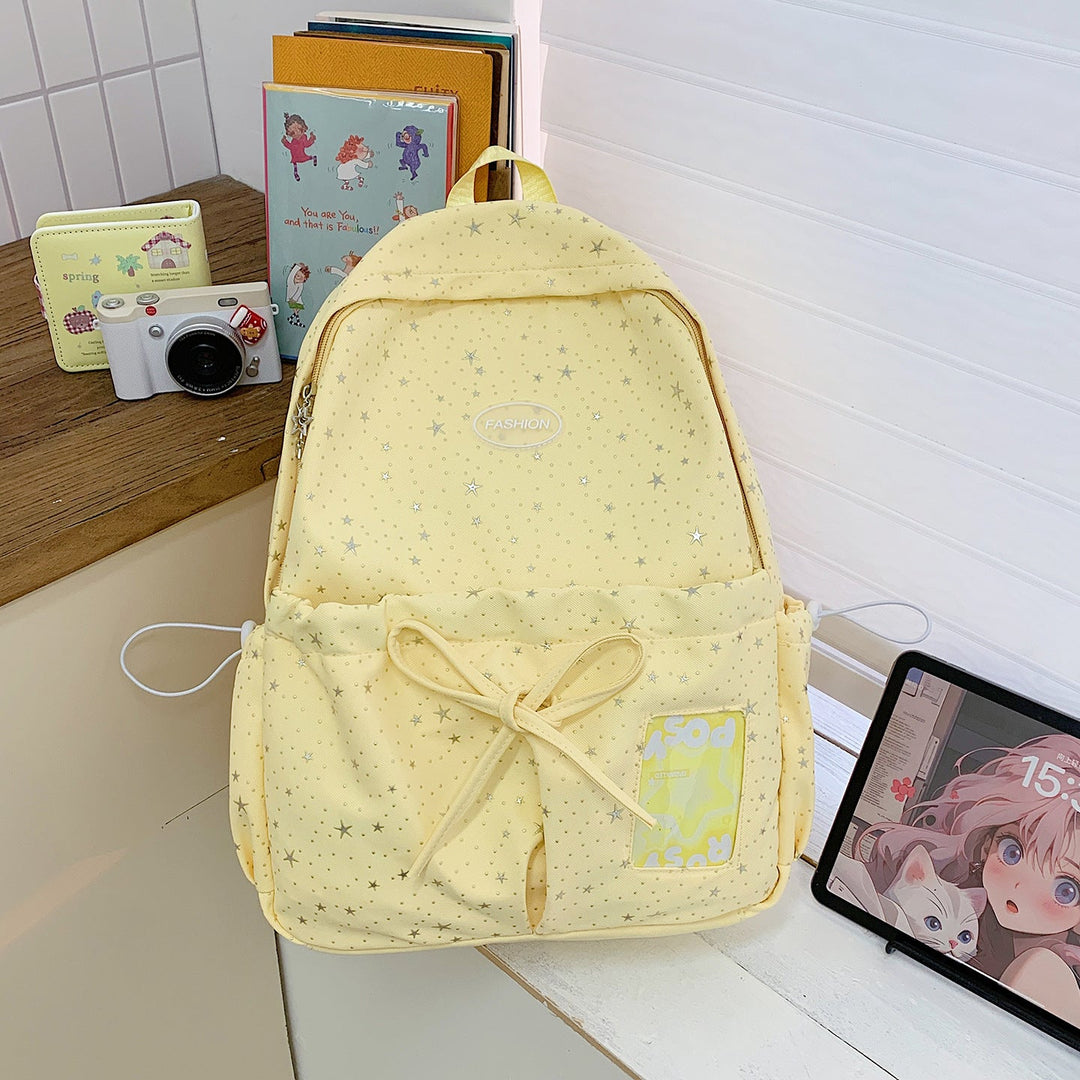 Star-Printed Casual Backpack Kalsten