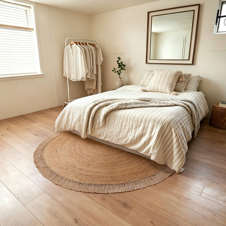Natural Fiber Round Area Rug Kalsten