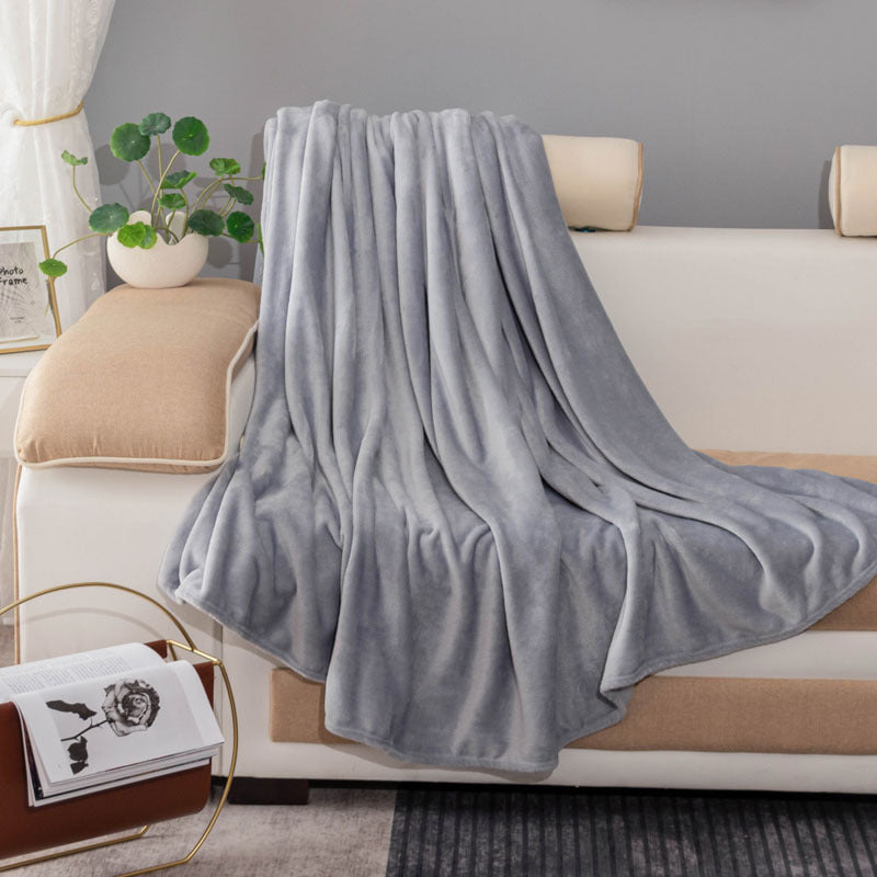 Ladies luxurious fleece blanket with soft texture Kalsten