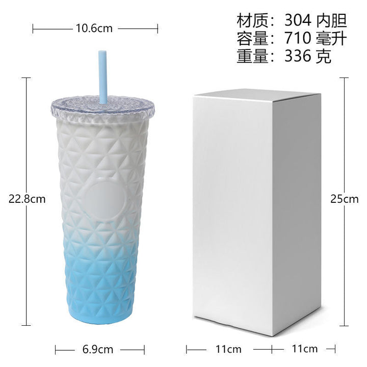 Women's modern drinking bottle with textured design Kalsten