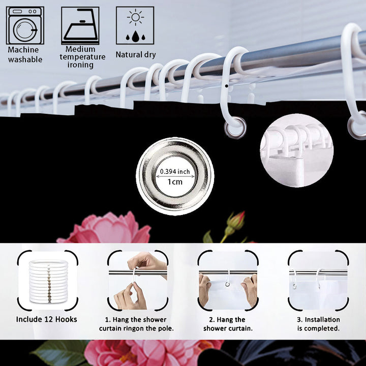 Autumn Leaves Digital Bathroom Set Kalsten