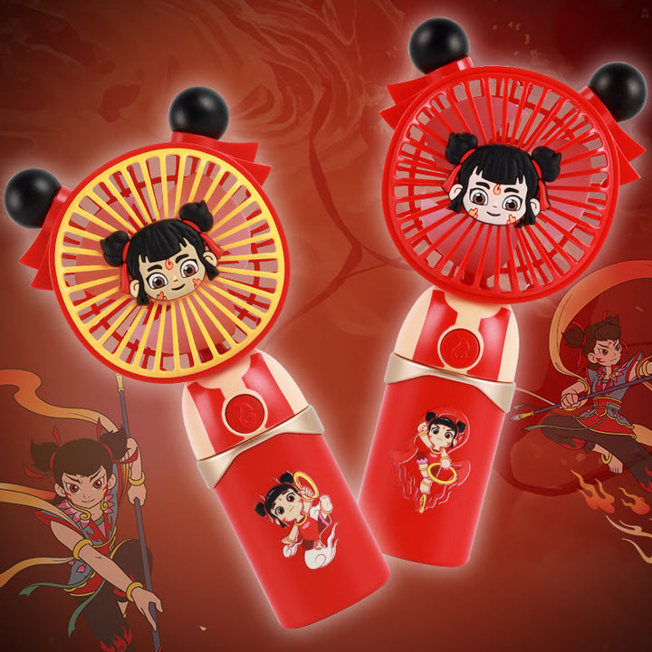 Unisex Portable Hand Fan in Comic Design Kalsten