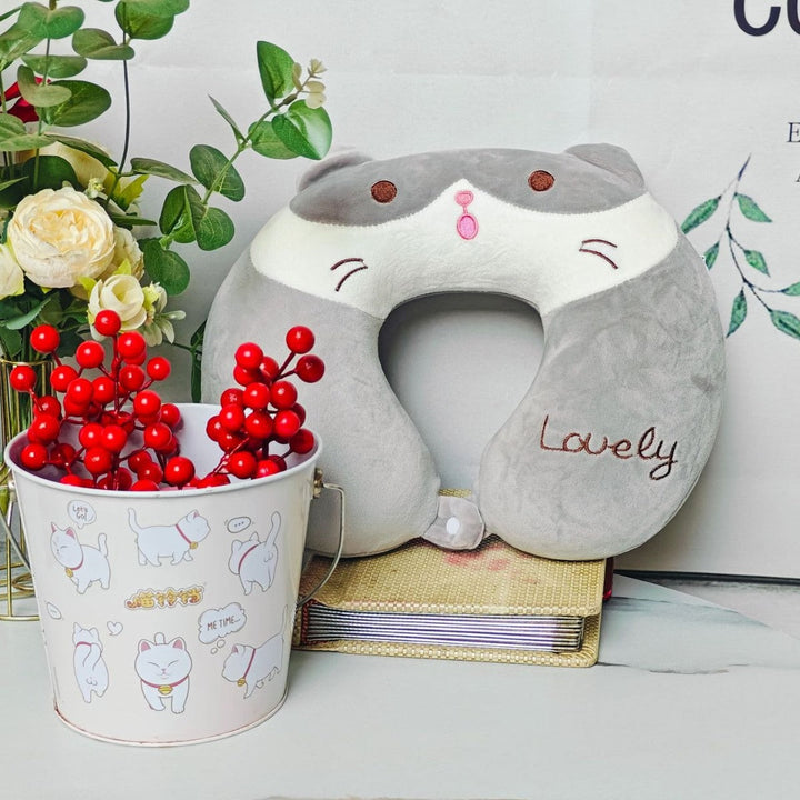 Unisex Neck Support Pillow with Cute Animal Design Kalsten