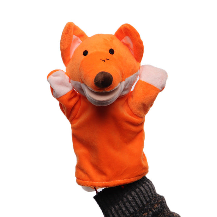 Plush Tiger Hand Puppet With Soft Fleece Movable Mouth Embroidered Features