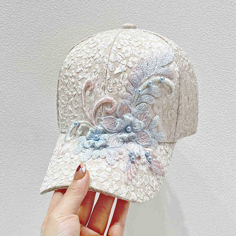Women's Embroidered Lace Baseball Cap Kalsten