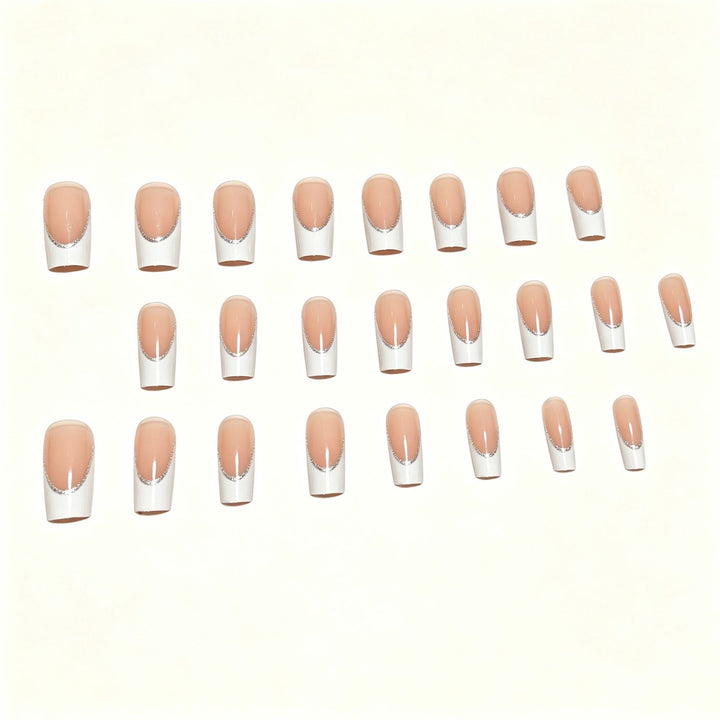 Elegant French Tip Nail Art Set Kalsten