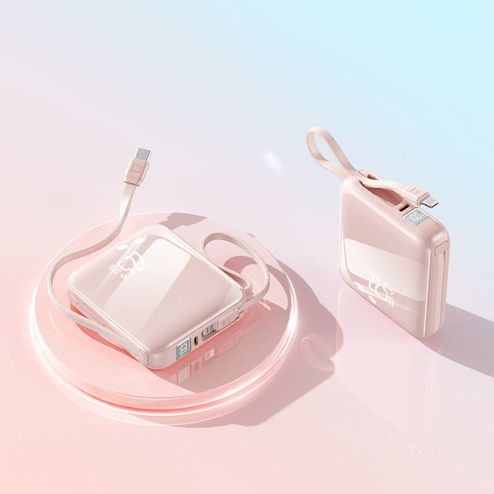 Portable power bank with integrated cable management and intelligent fast charging function Kalsten