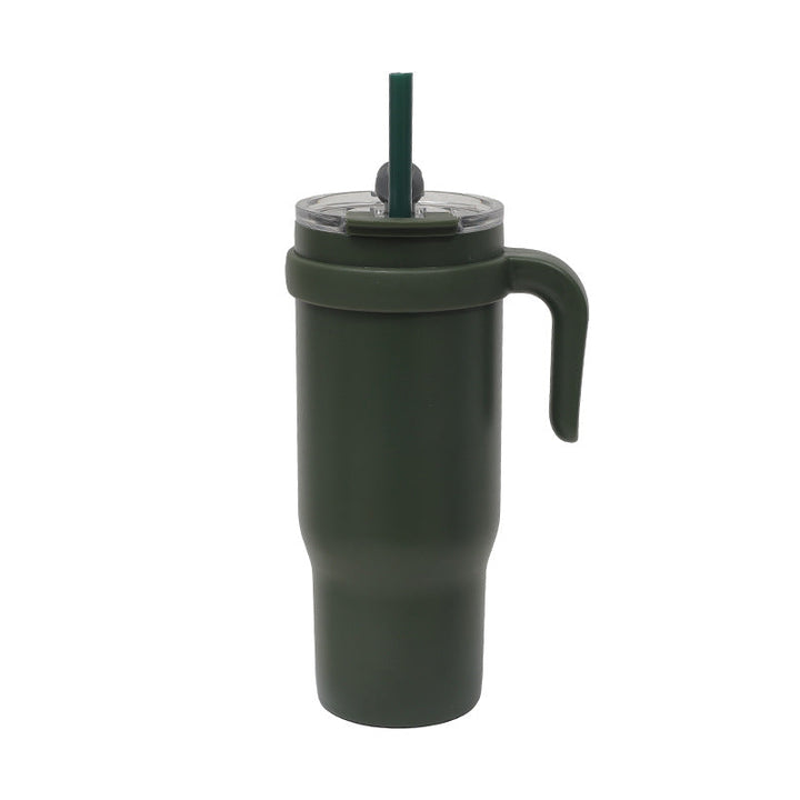 Women's Insulated To-Go Cup with Ergonomic Handle and Flexible Straw Kalsten