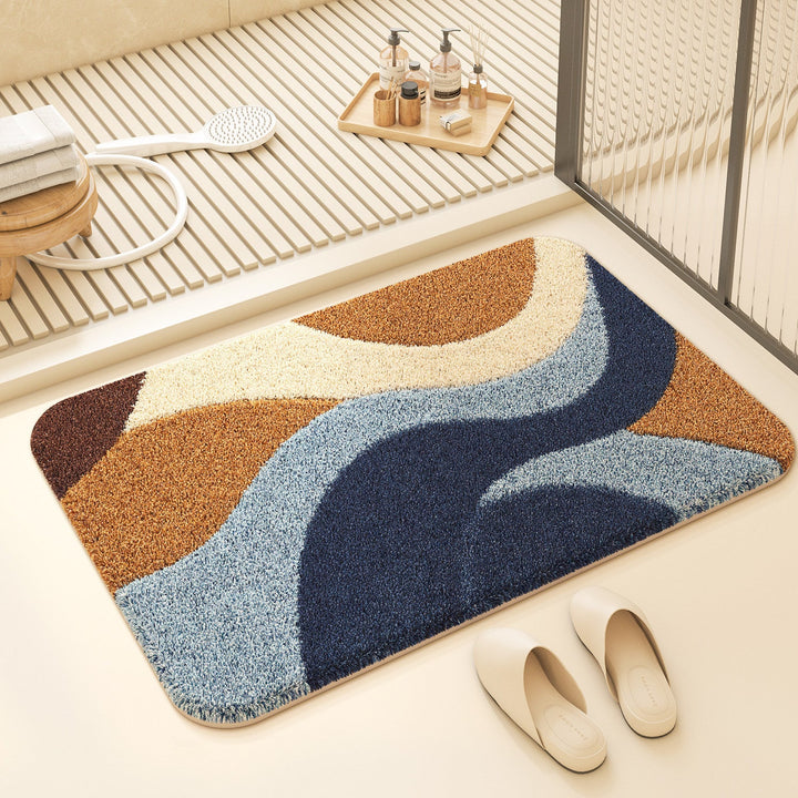 Colorful Geometric Design Bath Mat Kalsten