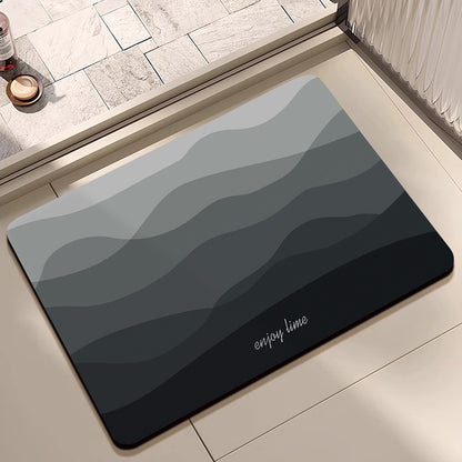 Motivational Phrase Bath Mat Acalora