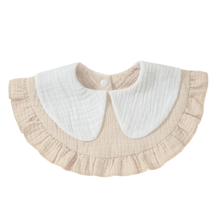Ruffled Muslin Baby Bib kalsten