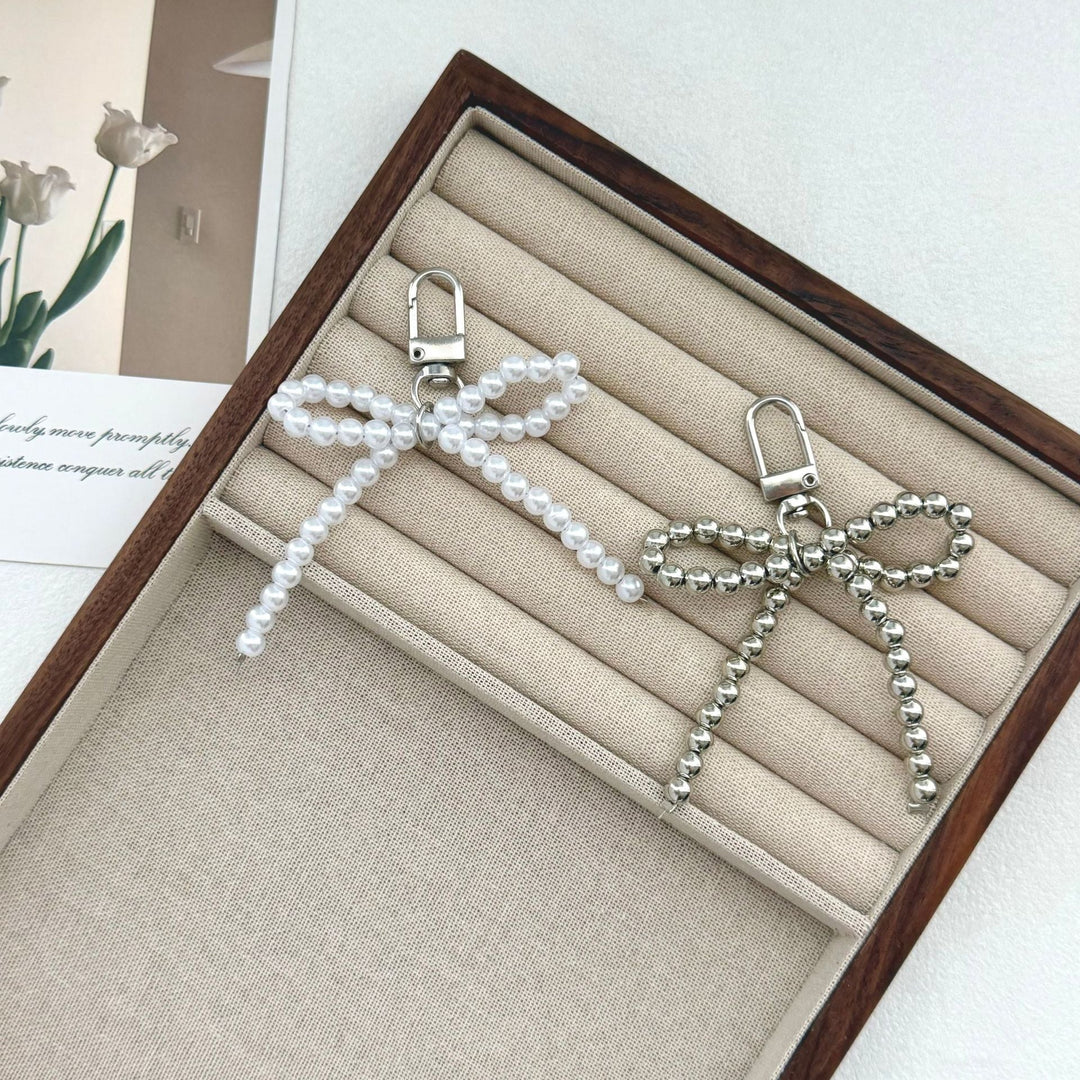 Elegant Pearl Bow Keychain Kalsten