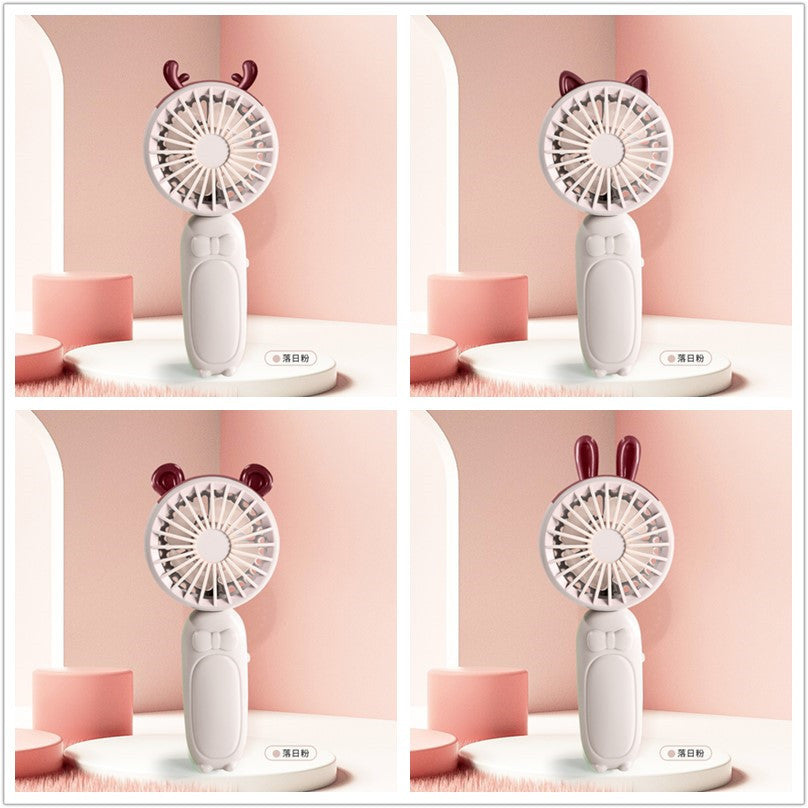 Ladies portable mini hand fan with delightful animal design Kalsten