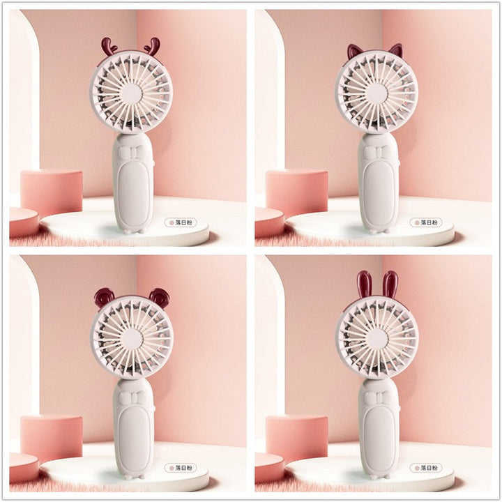 Ladies portable mini hand fan with delightful animal design Kalsten