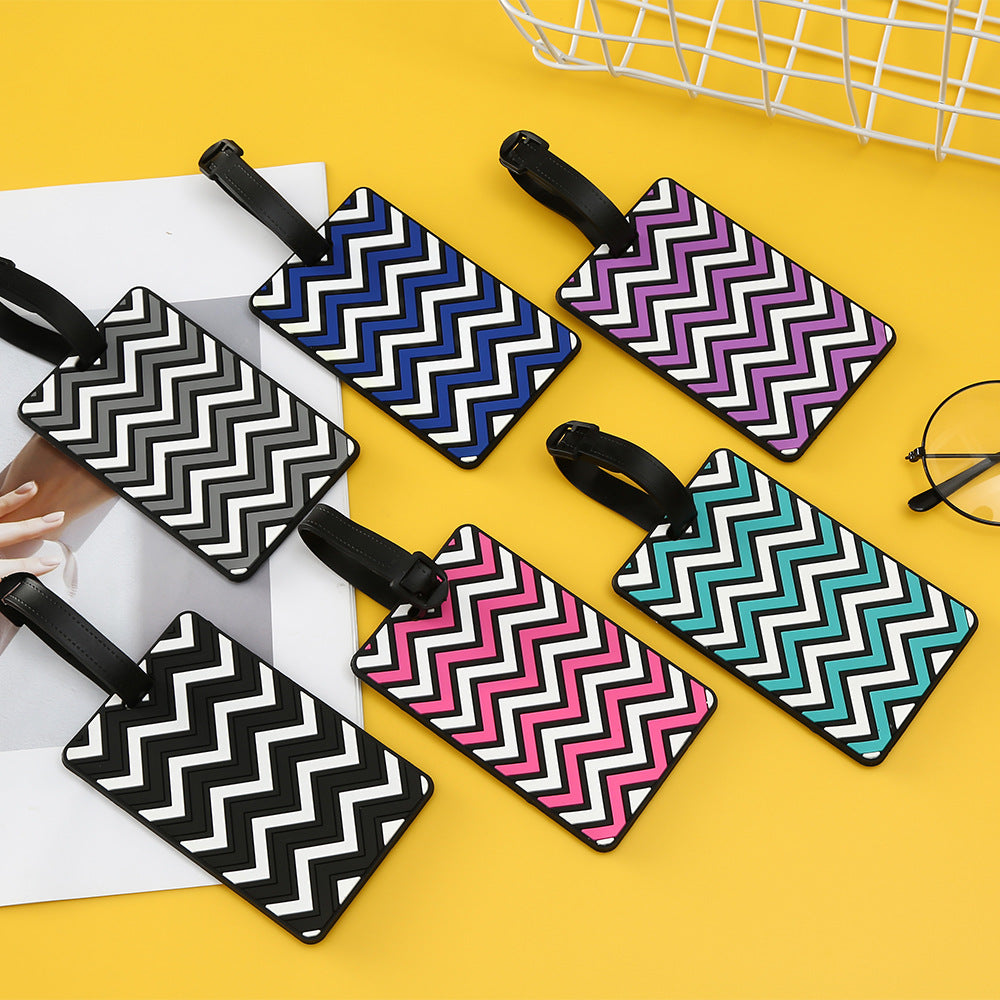 Women's Luggage Tag with Modern Zigzag Pattern Kalsten