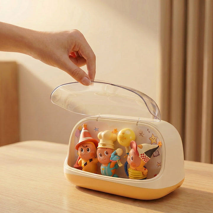 Whimsical Tissue Box Holder with Character Design Kalsten