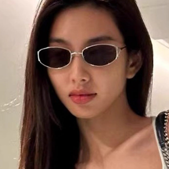 Women's fashionable sunglasses in an elegant oval design with high-quality metal frame Kalsten