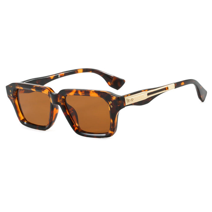 Women's stylish square sunglasses with luxurious tortoiseshell pattern and durable frame Kalsten
