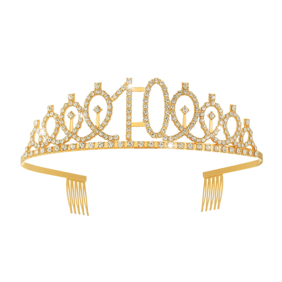 Women's Crystal-Embellished Tiara with Elegant Design Kalsten
