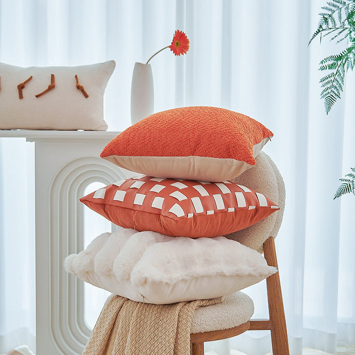Ladies pillow with structured cover Kalsten