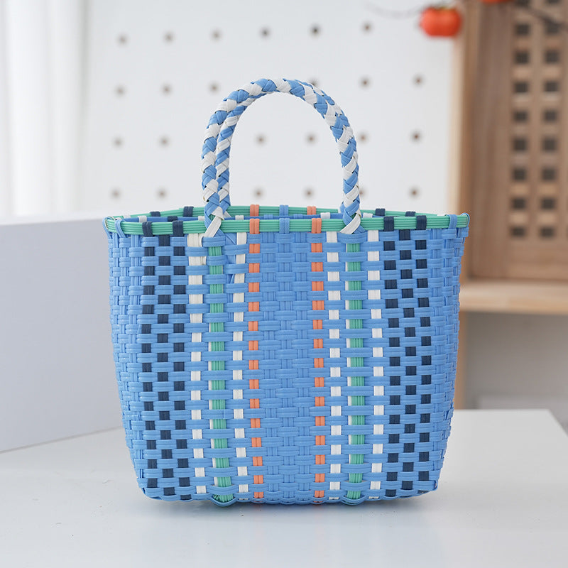 Handbag Made of Durable Plastic Fabric with Braided Design Kalsten