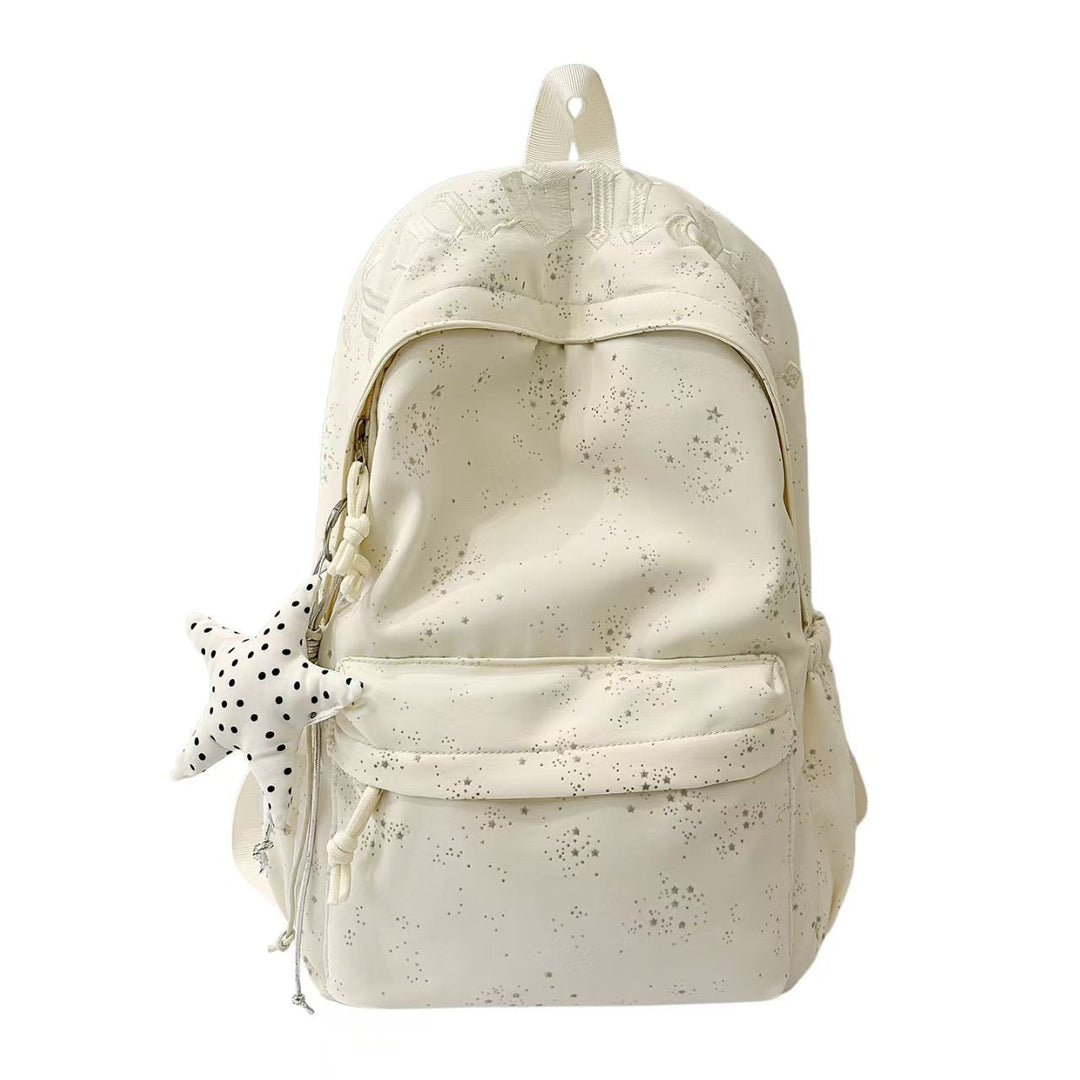 Stylish Textured Star Print Backpack Kalsten