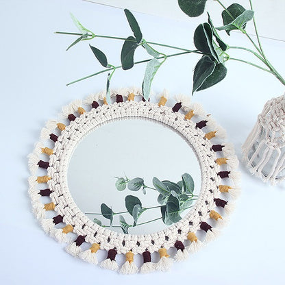 Decorative Macrame Wall Mirror Acalora