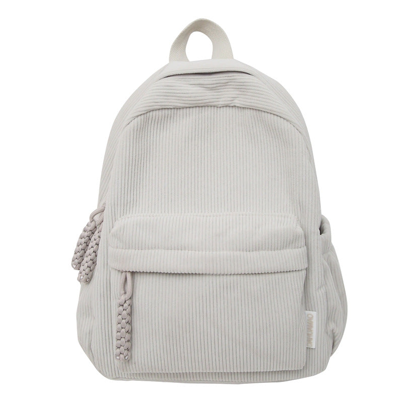 Corduroy Textured Mini School Backpack Kalsten