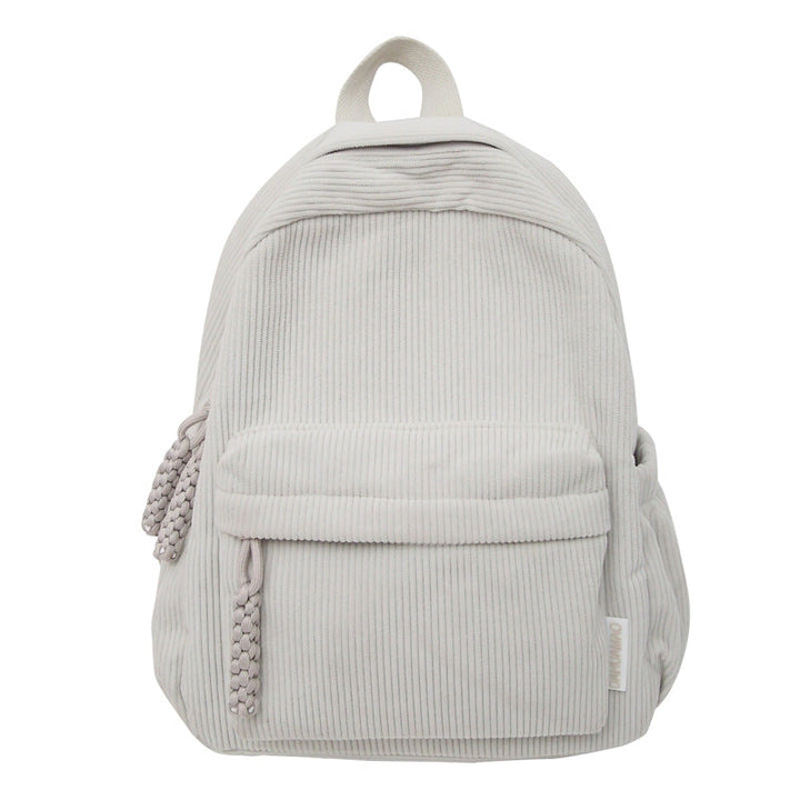 Corduroy Textured Mini School Backpack Kalsten