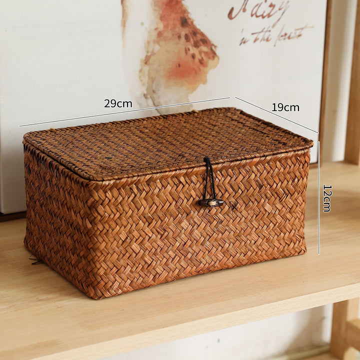 Handcrafted Oval Woven Storage Box Kalsten