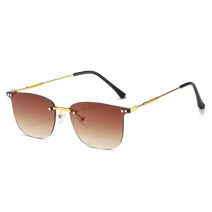 Ladies stylish geometric sunglasses with modern glass elements Kalsten