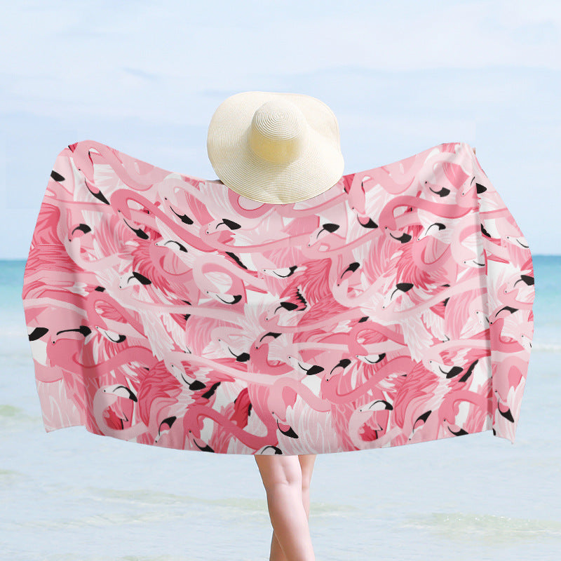 Luxury beach towel with dynamic wave design Kalsten