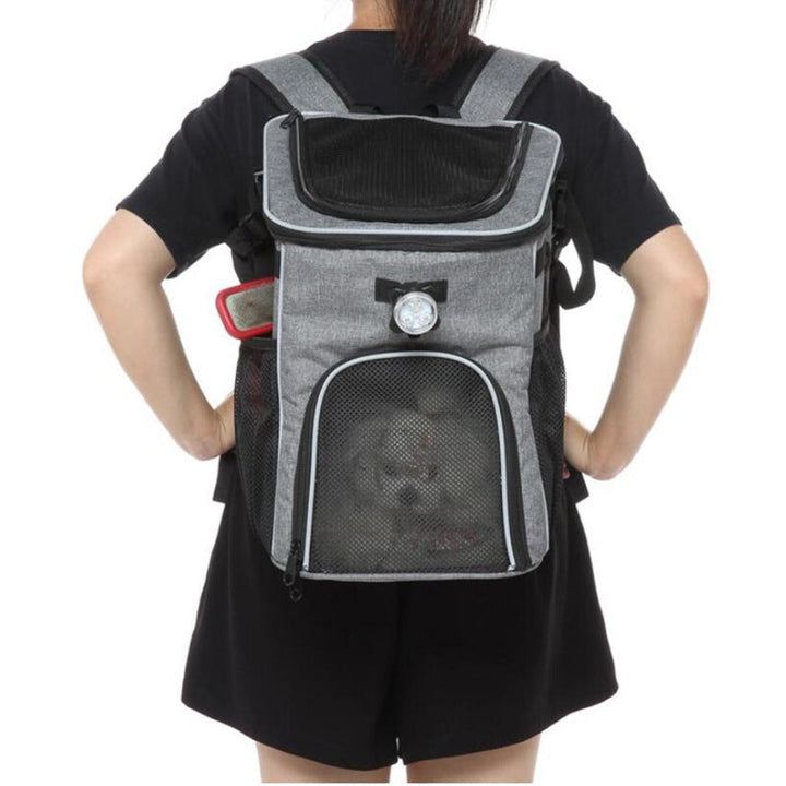 Front-Mounted Pet Carrier Bike Bag with Secure Leash Breathable Mesh Padded Base Reflective Trim Kalsten