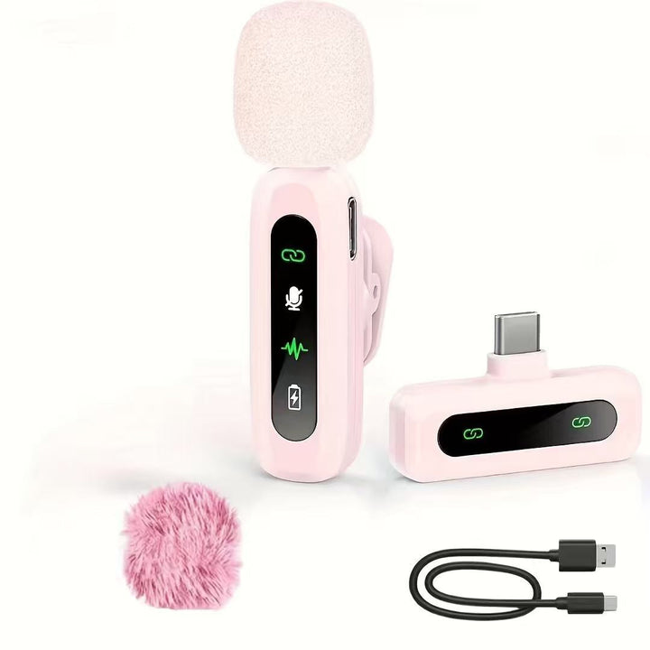 Wireless Lavalier Microphone with High-Sensitivity Audio Recording Kalsten