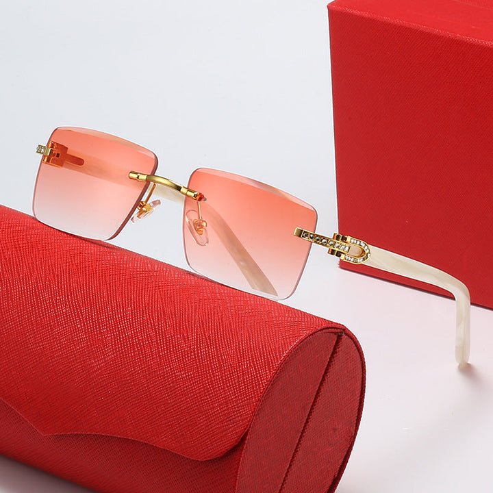 Ladies fashionable square sunglasses with luxurious accent and UV protection Kalsten