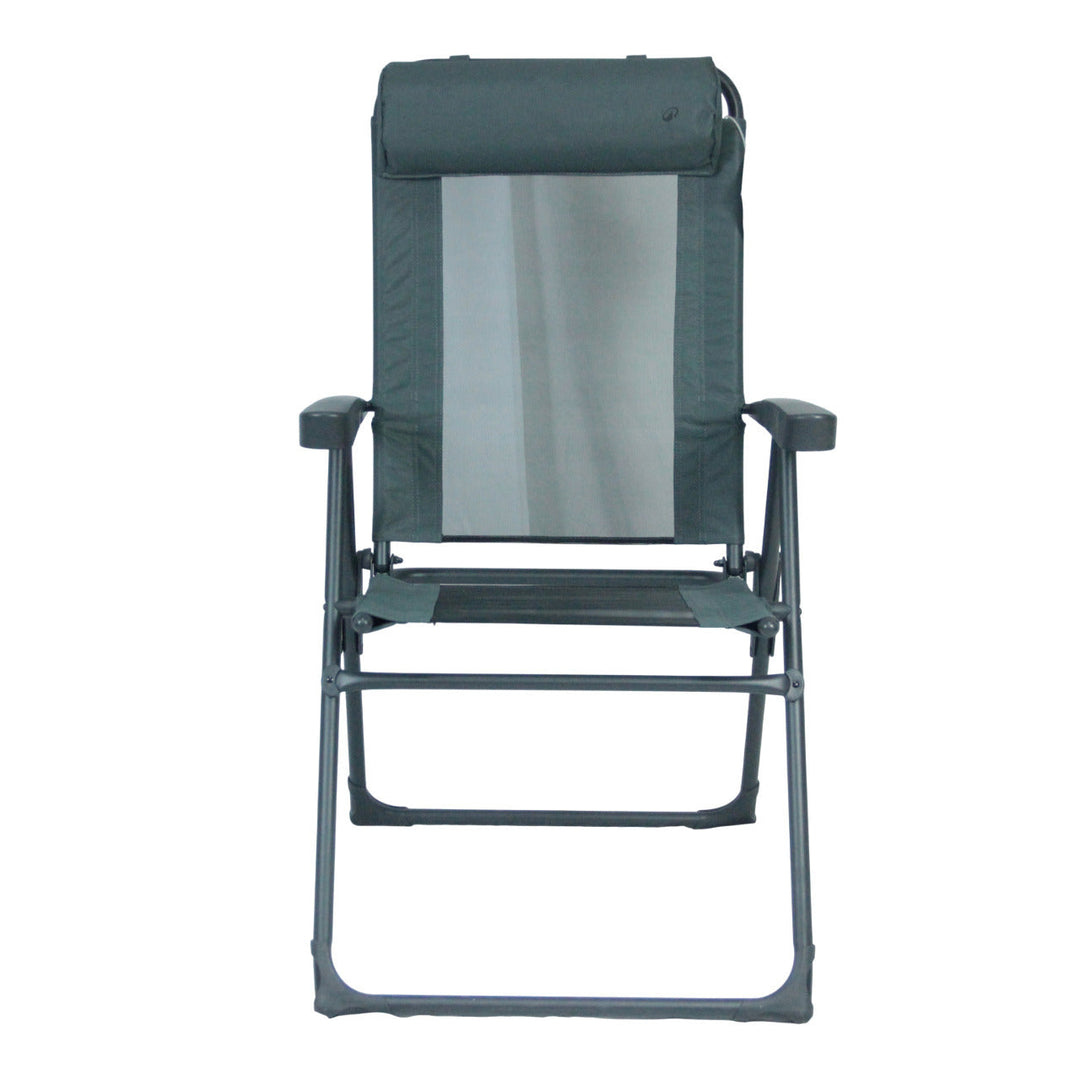 Recliner with ergonomic headrest and folding mechanism Kalsten