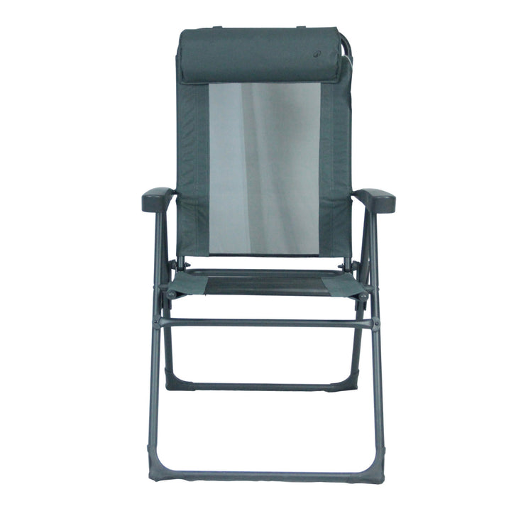 Recliner with ergonomic headrest and folding mechanism Kalsten