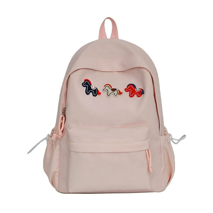 Playful Embroidered Animal Design Backpack Kalsten